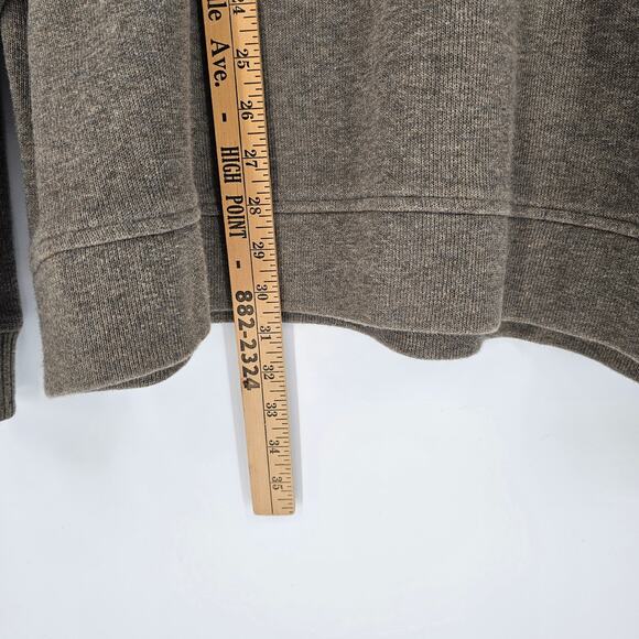 LL Bean Brown V-Neck Long Sleeve Preppy Cotton Sweater Minimalist XL 80s 90s - Picture 6 of 6
